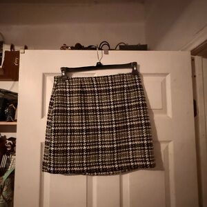 H&M Houndstooth Mini Skirt